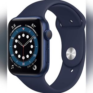 Apple Watch Series 6 GPS 44mm Blue Aluminum Case Midnight Blue Sport Band